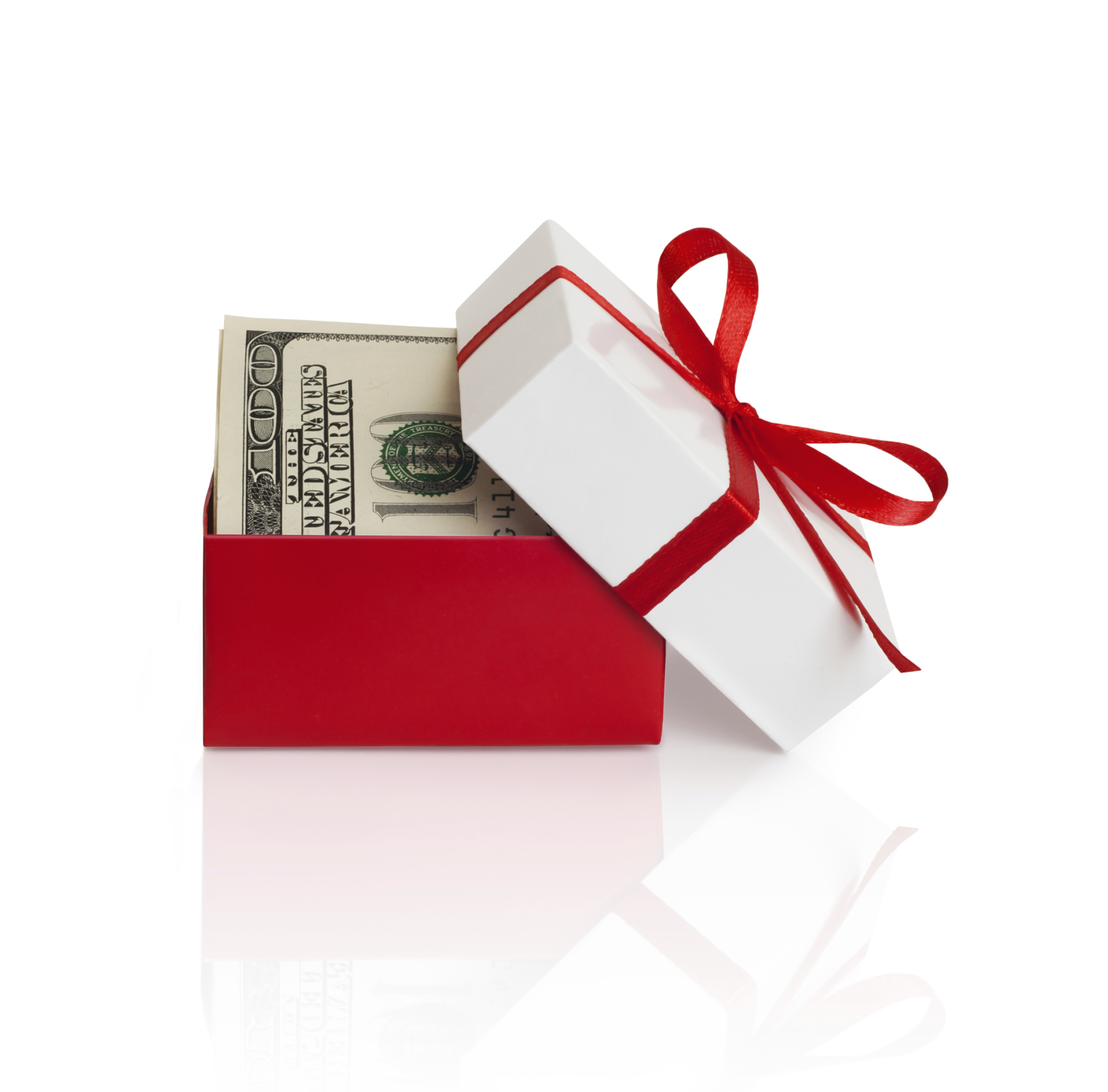 Gift box with money